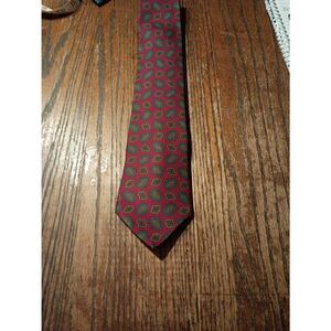 Oakton Ltd Red Green Blue Gold Tie Necktie Office Formal Wedding Church